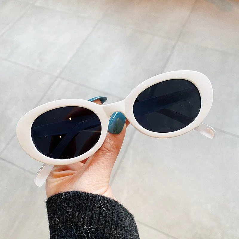 Vintage Small Oval Sunglasses for Women New Fashion Brand Gradient Elegant Eyeglasses Y2K Sun Glasses Ladies Hip Hop Shades gallery 5