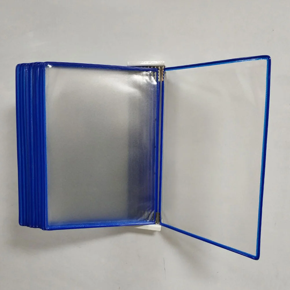 

Magazine Rack Wall Mounted Document Display Office Baskets Organizer Pvc Clipboard Folder