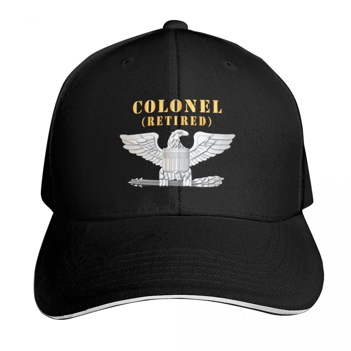 Colonel - Retired X 300 - Hat Baseball Cap Quick Dry Performance Cotton Twill Breathable Contrast Two Tone Brim