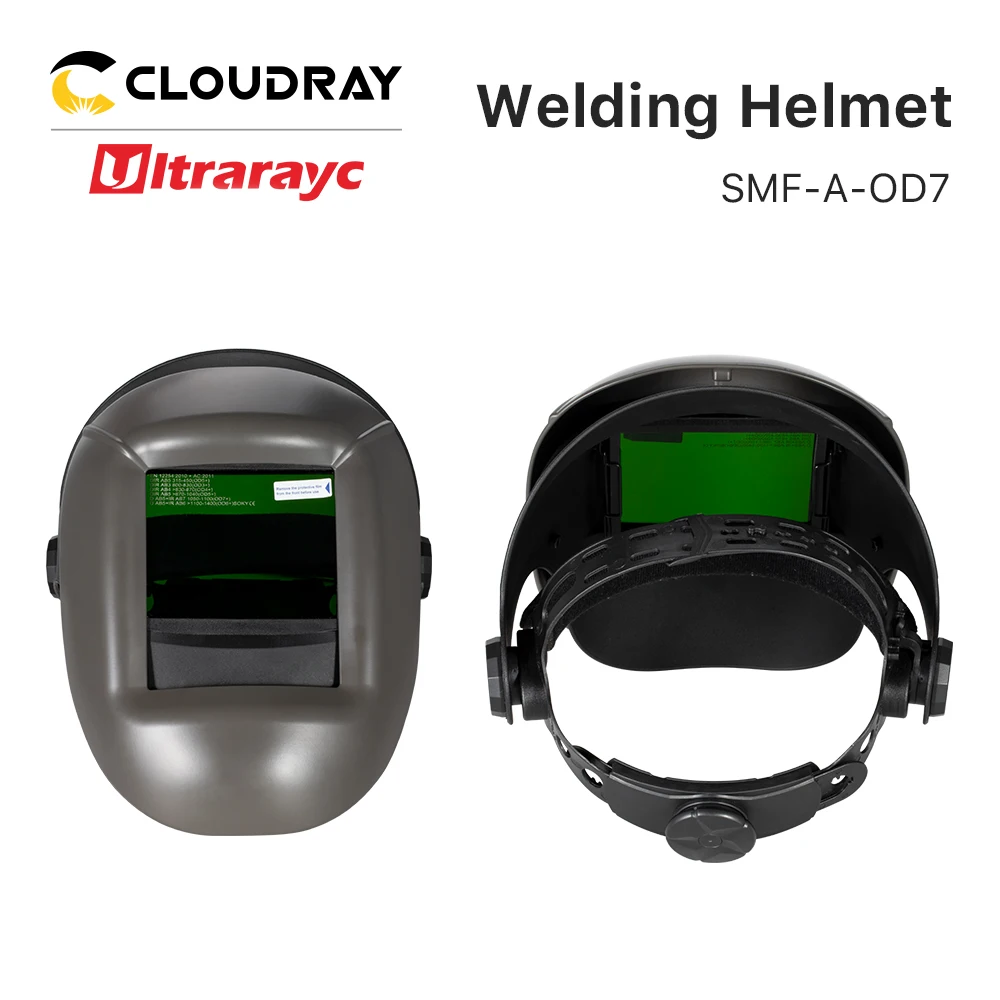 Ultrarayc Laser Safety Welding Helmet OD7+ Fiber YAG UV Laser 190-450nm & 900-1800nm Protect for Laser Welding Cutting Machine