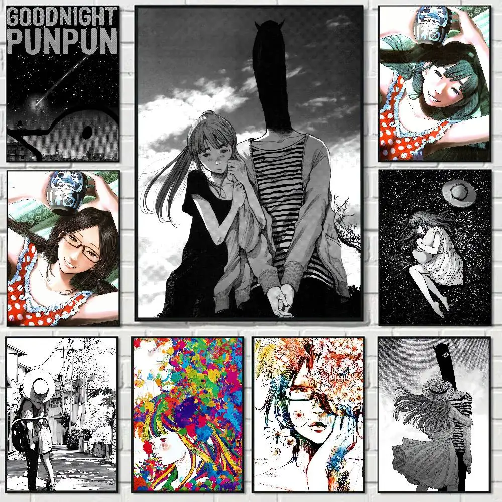 Anime Goodnight Punpun Anime Poster Wall Art For Home Bar Cafe Movie Theater Decor DIY Vintage Print For Un