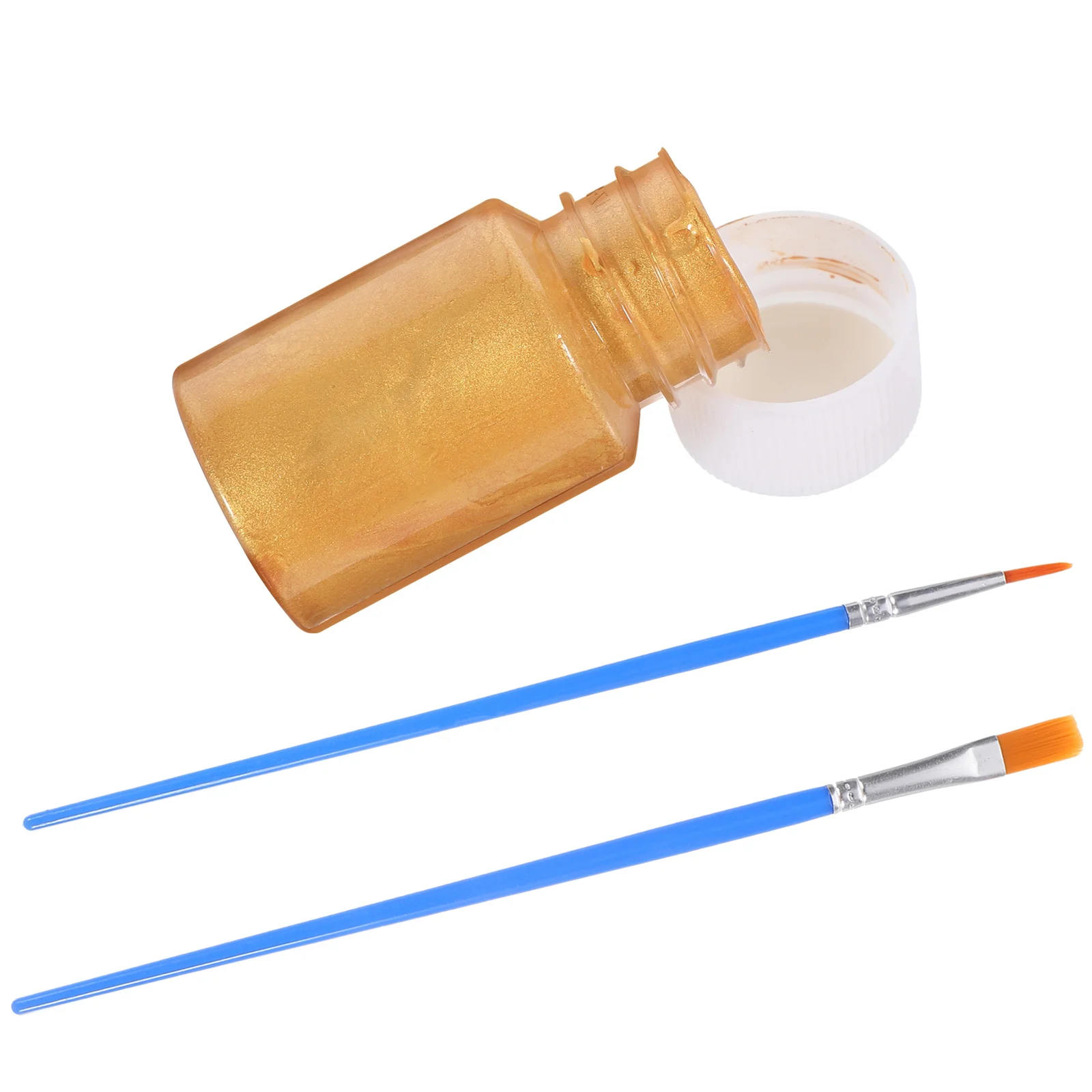 

1 set 1 Set Of Painting Pigment For Diy Art Craft, Metallic Acrylic Paint For Paper Fabric Ceramics, Gold Furniture