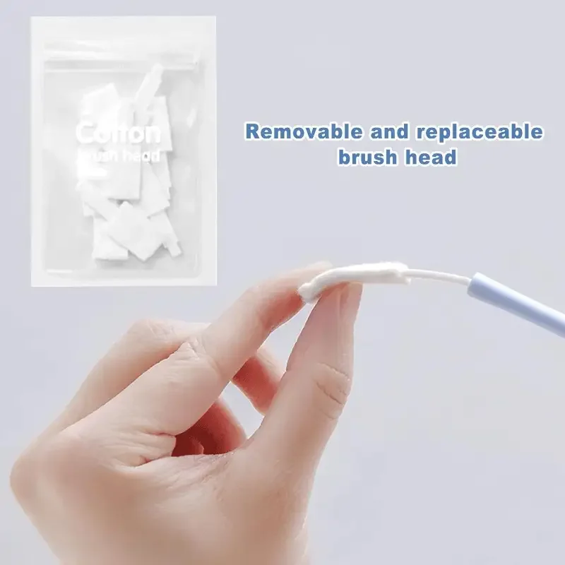 50 Einweg-Lückenreinigungsbürsten-Packung, austauschbarer Reinigungsbürstenkopf, WC-Sitzbürste Detail Gap Scrub Reinigungsbürsten-Set; Anzug – Detail 2