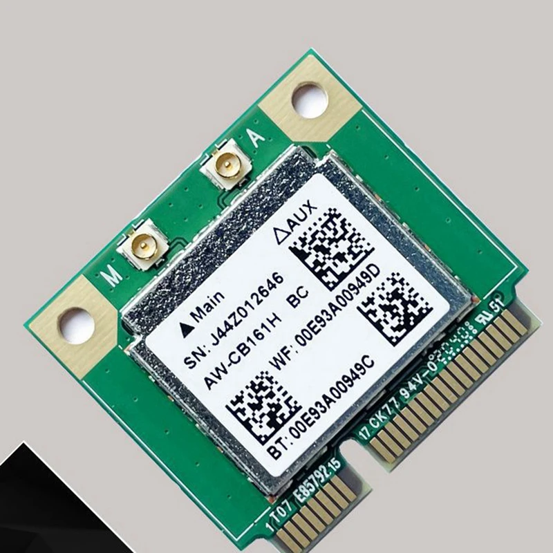 Dual Band Realtek RTL8821 AW-CB161H Wifi Wlan Card Bluetooth 4.0 Combo Wireless Half Mini PCI-E Adapter 433Mbps 802.11Ac