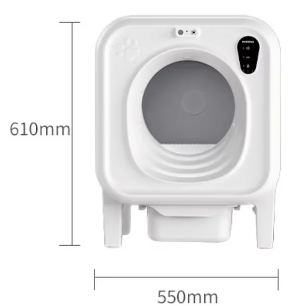 

AI Self-Cleaning Cat Litter Box with 4K Camera & Voice Control Automatic Odorless Smart Toilet for Multiple Cats
