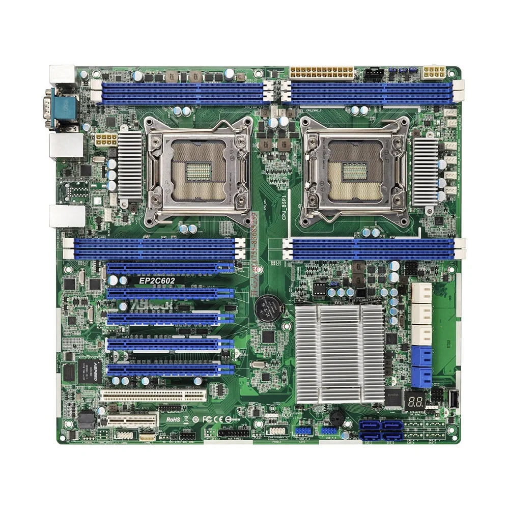 Server Motherboard For ASROCK EP2C602 LGA2011 Support Xeon 5-1600/2600/4600 High-Quality