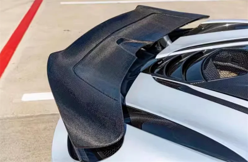 تستخدم ل ماكلارين 720S 2017 2018 2019 2020 2021 فولت نمط جودة عالية صحيح ألياف الكربون الخلفية الأمتعة الجناح سبويلر طقم الجسم