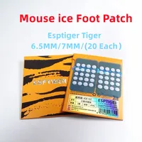 Nuevo 40 Uds Esptiger Tiger ICE V2 pegatina para pies DIY puntos pequeños almohadilla para pies borde de arco Esptiger 6,5 MM 7MM