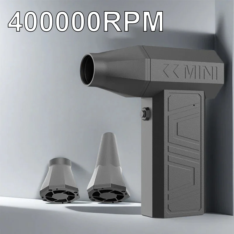 

Violent Fan 400000RPM Powerful Air Blower Vacuum Dust Cleaner Type-C Charging Strong Winds 52m/s Brushless Turbo Jet Blower NEW