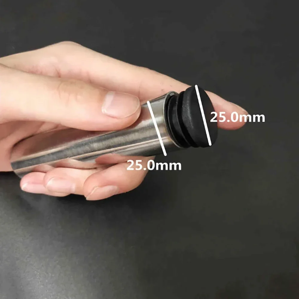 Black PE Plastic Table Chair Foot Covers Dia12mm-100mm Round Pipe Plugs Protective Covers Furniture Thickening Leg Pads