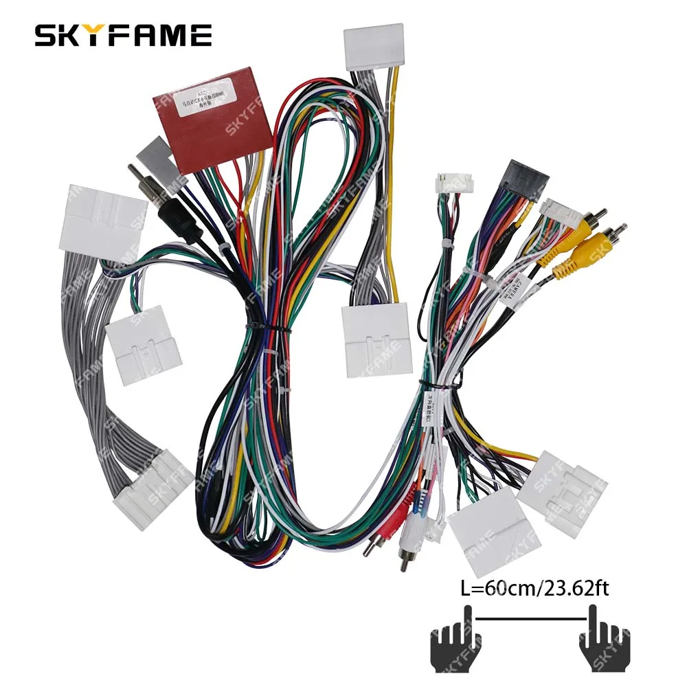 SKYFAME Car Wire Harness Adapter Canbus Box Android Radio Power