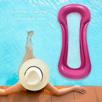 Inflatable Floating Row Swimming Pool Hammock Bed Summer Float Lounger Chair