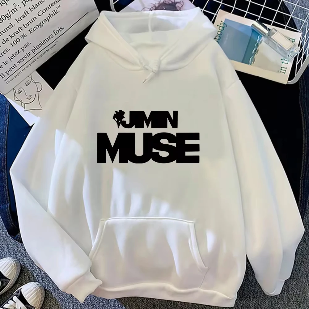 Jimin Muse 2024 Who Hoodie Fashion Women Harajuku Hoodies Unisex Autumn Winter Aesthetic Pullovers Sweatshirt Vintage