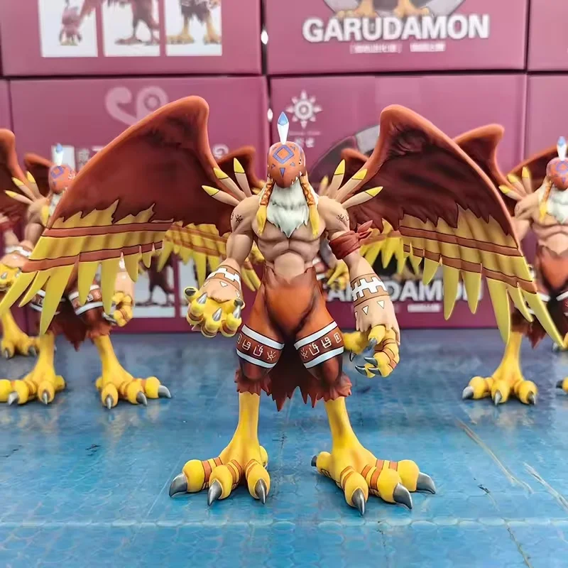 

Anime Figure Digimon Piyomon Figures Birdramon Figures Garudamon Figures GK Pvc Statue Doll Collection Decoration Toys Gifts ﻿
