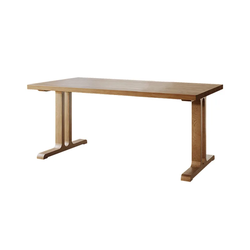 Nordic household, pure solid wood dining table and chairs, combined small apartment restaurant rectangular dining table
