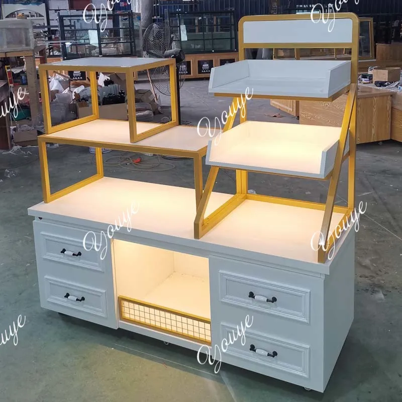 Practical high-end bread biscuits display cabinet food cabinet fashion baking window cabinet shelves
