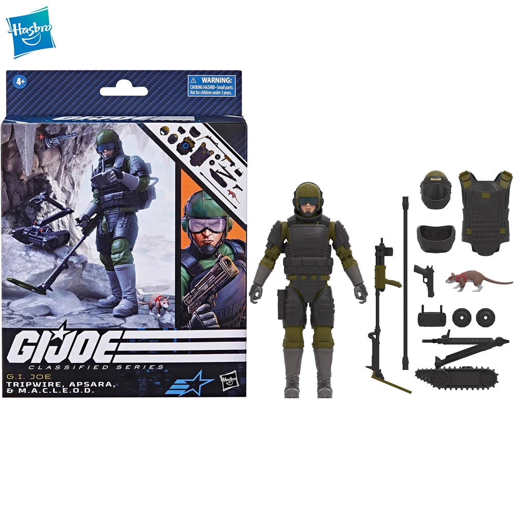 

[В наличии] Hasbro G.i. Джо классифицированная серия Tripwire Apsara & M.a.c.l.e.o.d. 78 6-дюймовая (150 мм) Экшн-фигурка F6683