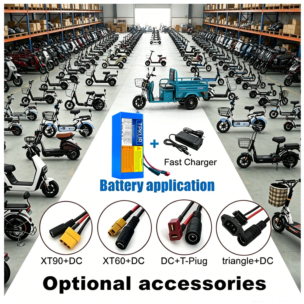 TPKUR 48V 20Ah 10Ah 12AH 15AH - 60V 30Ah Electric Scooter Battery บทวิจารณ์และราคา