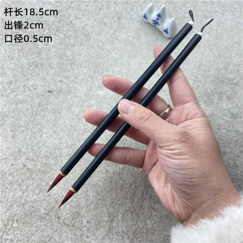 Chinese Calligraphy Brushes Pen Wolf Hair Writing Brush Wooden Handle