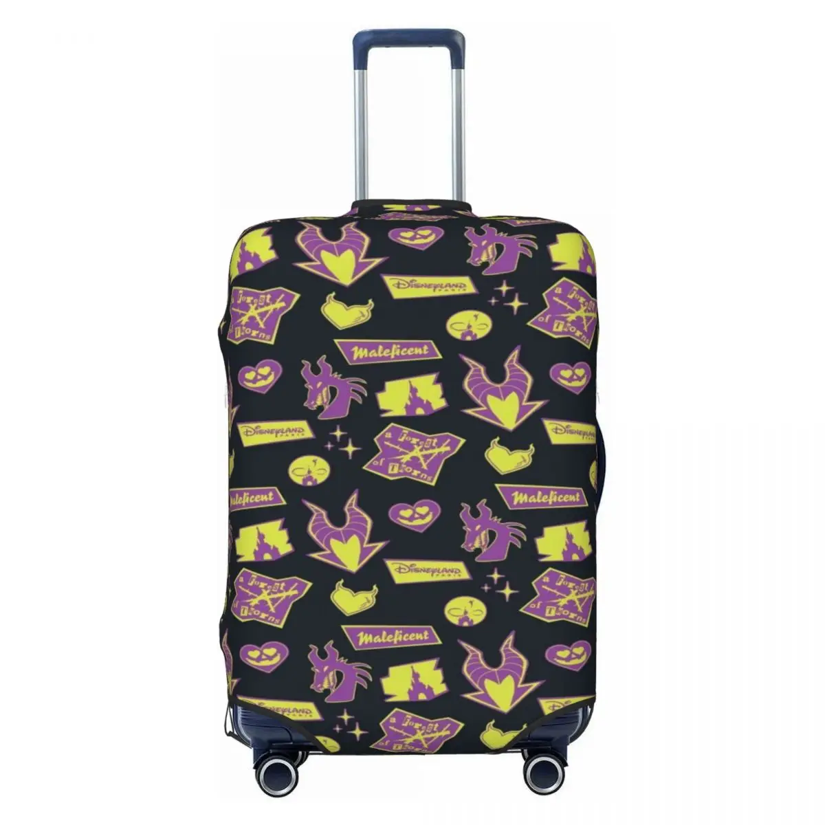 

Custom M-Maleficent Movie Luggage Cover Protector Funny Travel Suitcase Covers for 18-32 Inch