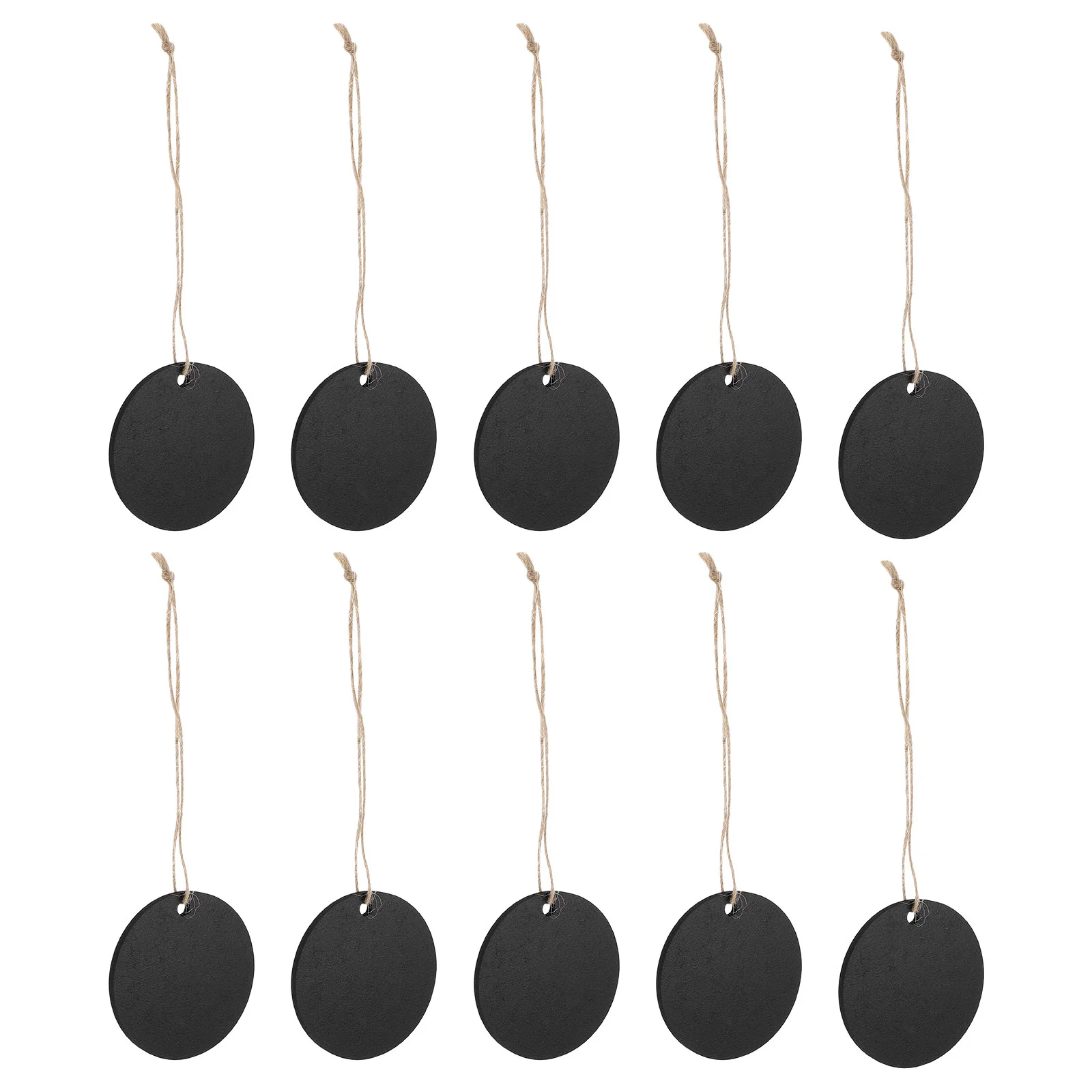 10 Pcs Oval Blackboard Mini Wooden Home Decor Wedding Chalkboard White The Circle