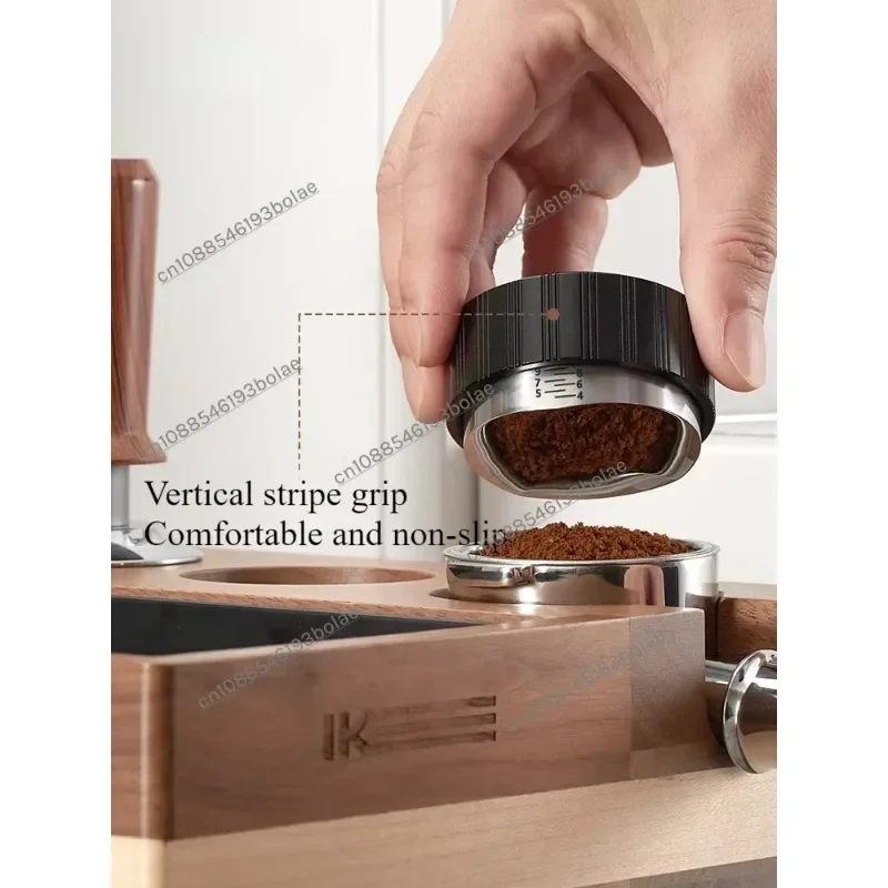 Propeller coffee powder dispenser adjustable stainless steel press cloth hammer set