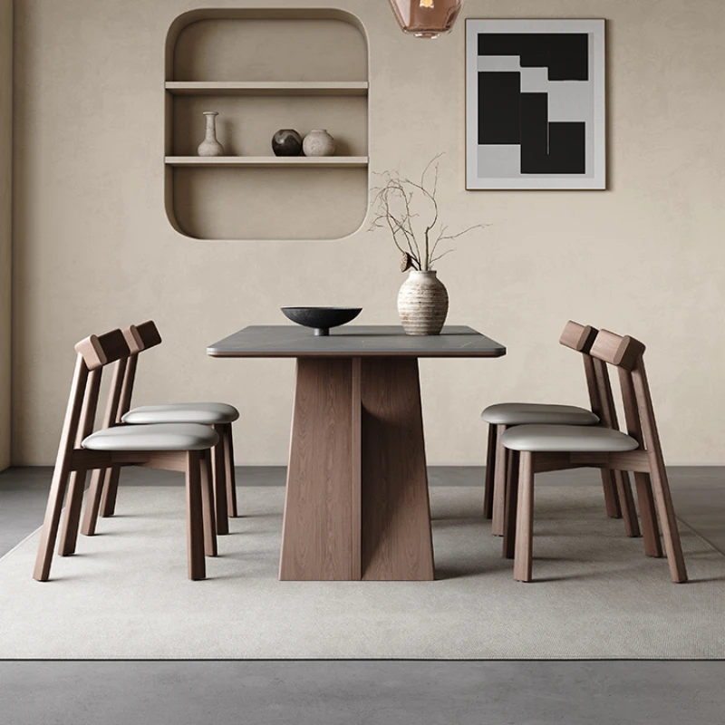 Entrance Hall Furniture Living Room Cabinets Full Dining Table Chair Portable Solid Wood Terrace Set Center Muebles Study Tea image 3