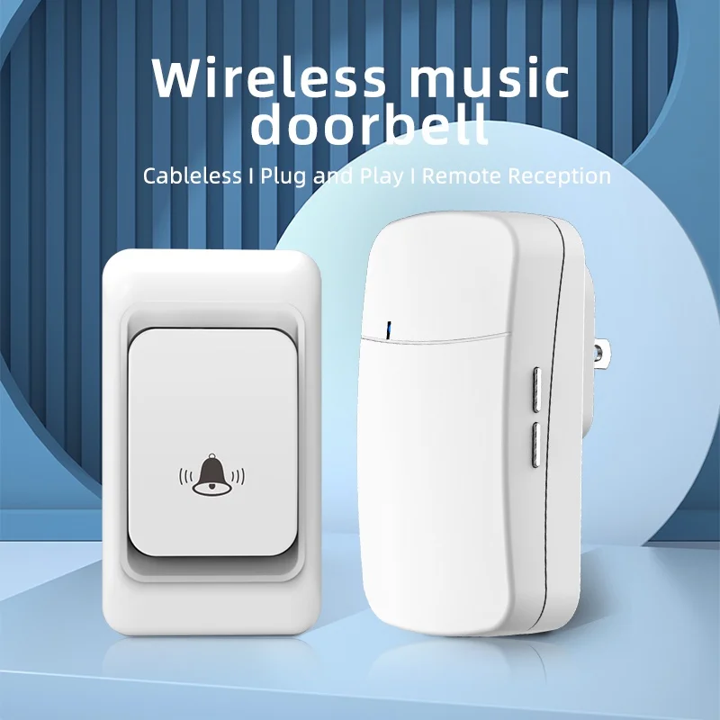 Wireless Doorbell,FullHouse Waterproof Door Chime Kit,Residential 150m Range With 38 Melodies
