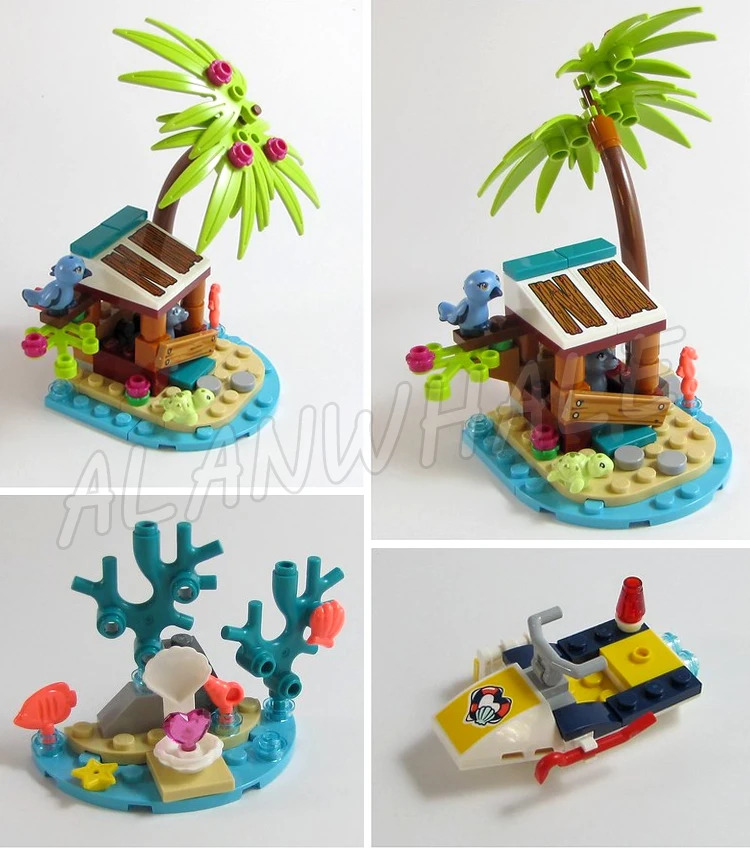 639 stks Vrienden Vuurtoren met Schijnwerper Rescue Center Water Scooter Lab 11372 Bouwstenen speelgoed Compatibel Met Model