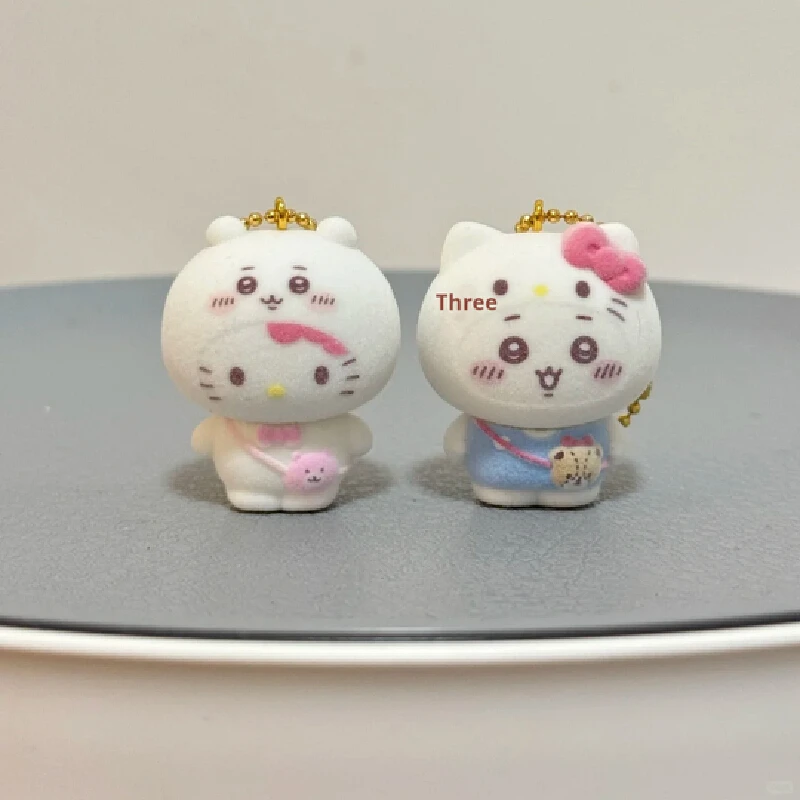 

В наличии, оригинальная серия Sanrio & Chiikawa Collaboration, слепая коробка Hellokitty Hachiware, фигурка Усаги, загадочная коробка, кулон, подарок