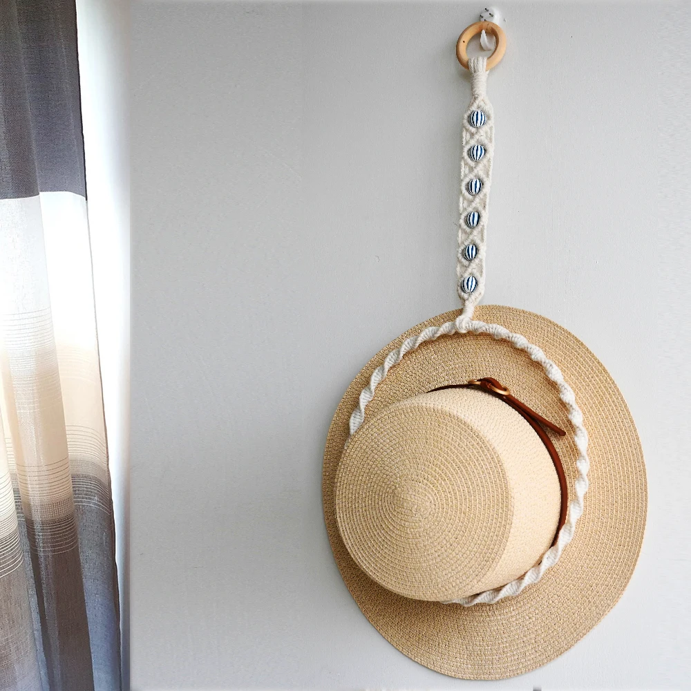 New arrival macrame handmade hat holder  for wall  hat holster for wall decoration