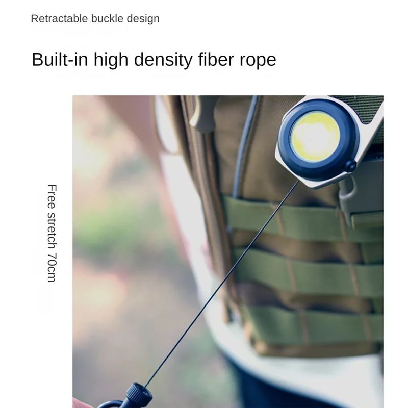 متعددة الوظائف قابل للسحب تسلق الجبال الصيد مشبك سهل السحب مع الضوء المغناطيسي-BCBW