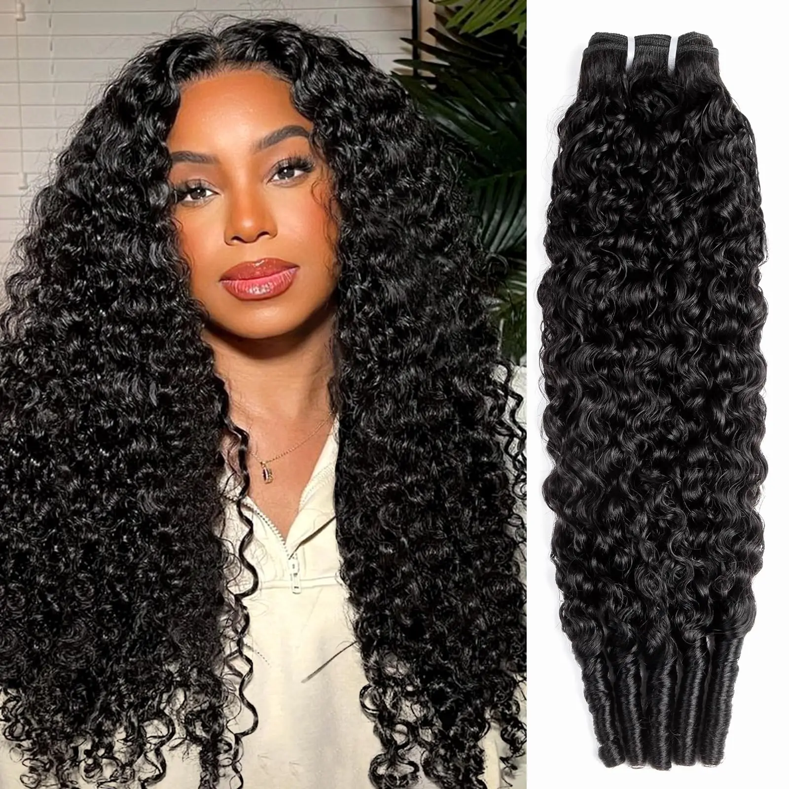 

Натуральные кудрявые пучки волос Burmese Curly: 100% человеческие волосы, необработанные, натурального цвета, с эффектом пышных кудрей Pix Curls, для наращивания.