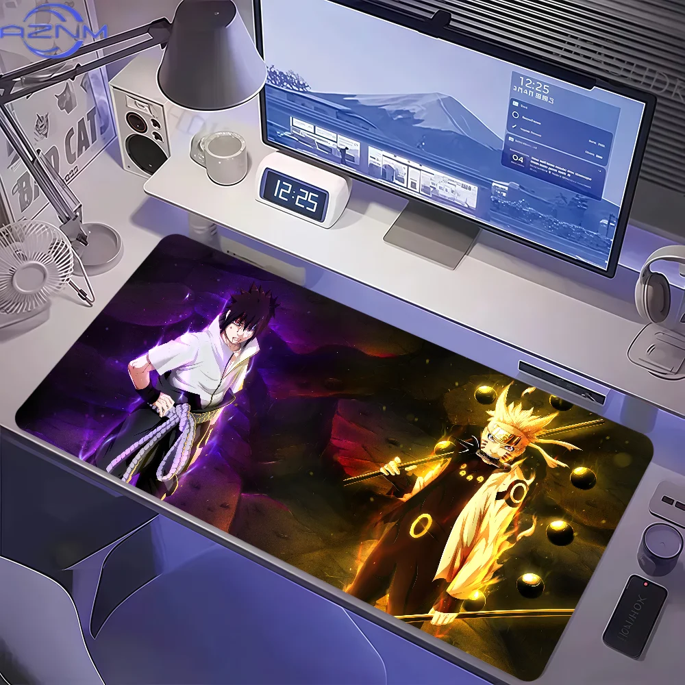 Anime N-Naruto Uzumaki Itachi Uchiha Mouse Pad Non-slip Thickened MousePad Large Writing Lockedge Office Student Gaming Cushion