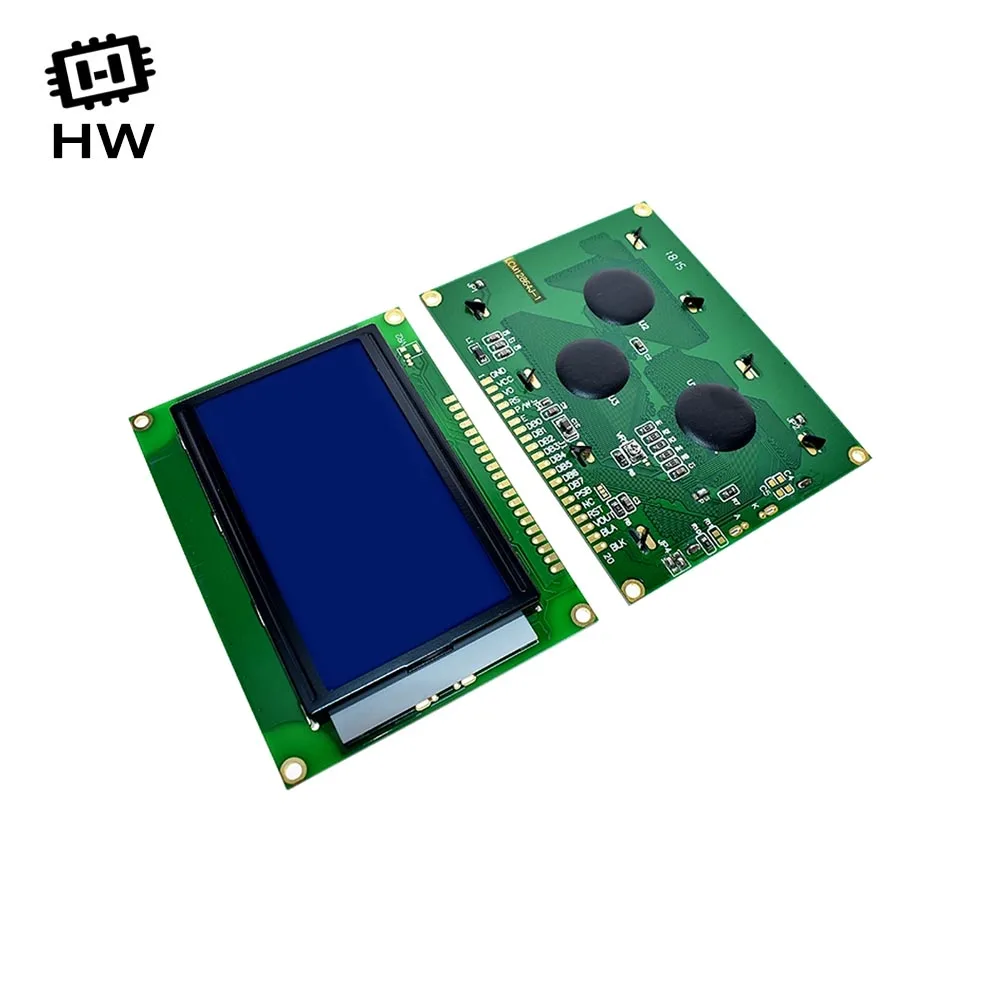 LCD1602 LCD 1602 2004 12864 Module Blue Green Screen 16x2 20X4 Character LCD Display Module HD44780 Controller Blue Black Light