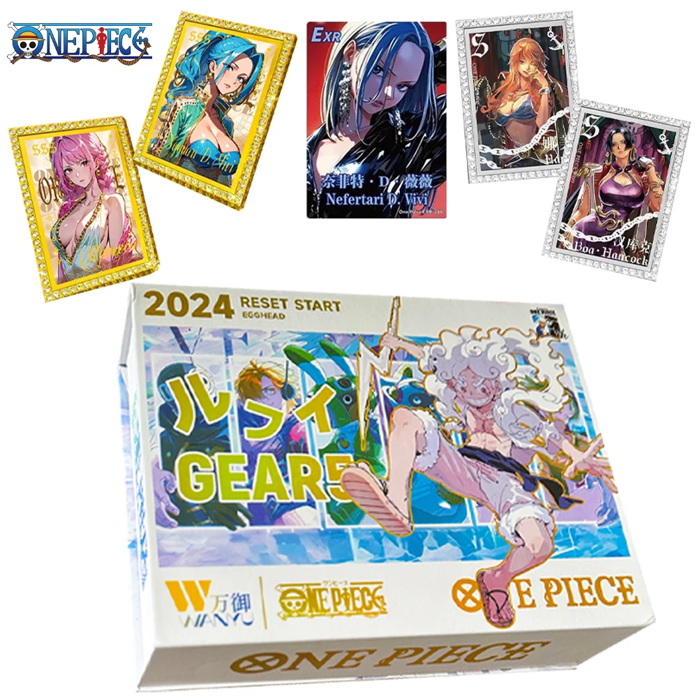 New Wanyu One Piece Collection Card The Adventure of Egghead Island Anime Luffy Zoro Nami Chopper Franky Flash SsS ZR Cards Toy