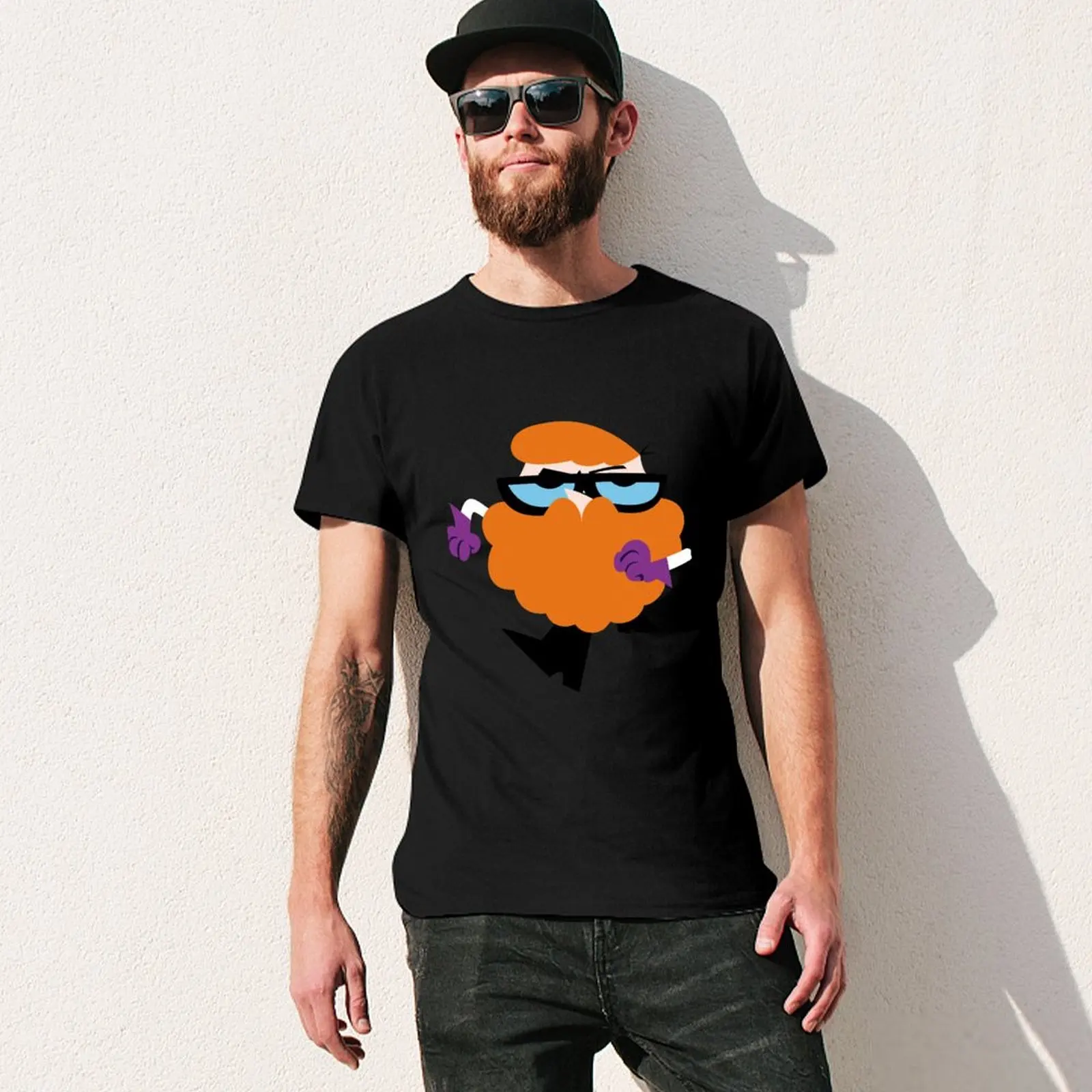 تي شيرت Dexter Beard Lab تي شيرت مخصص بمقاسات كبيرة للرجال