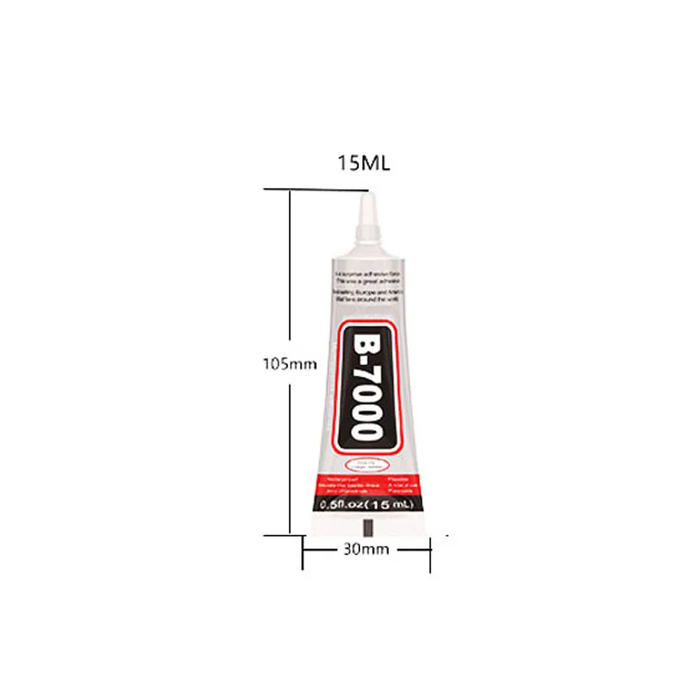 B7000 Glue 15ML Super Glue Clear Contact Phone Repair Adhesive DIY Plastic Jewelry Liquid Glue with Precision Applicator