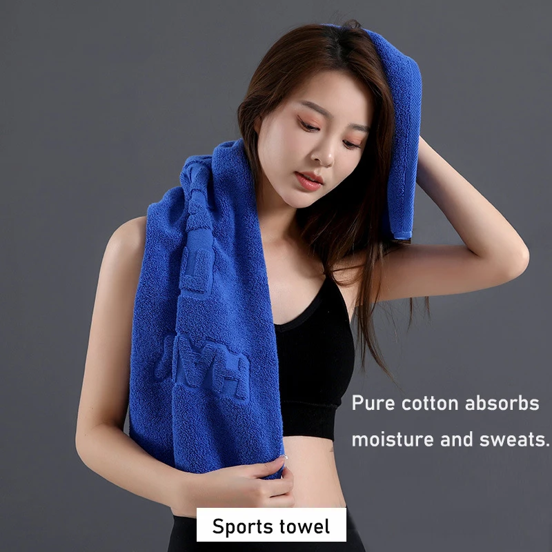 35x100cm 100% Cotton Towel Sports Plus Long Towel Super Absorbent Soft Exercise Fitness Running Yoga Towel Scrub Bath Big Towel