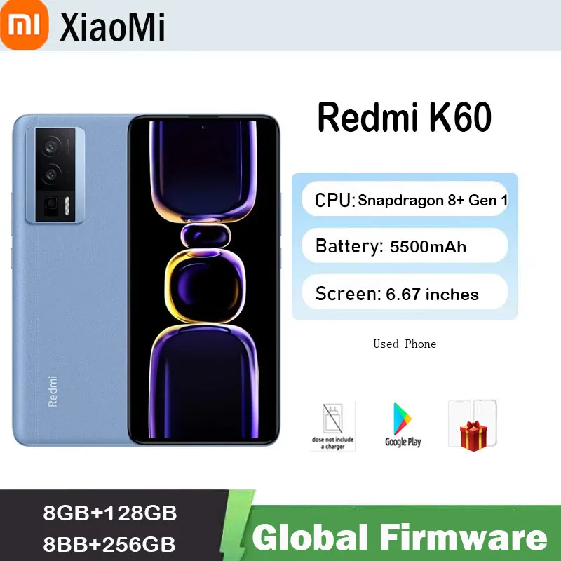 Global firmware xiaomi Redmi K60 5G smartphone 6.67