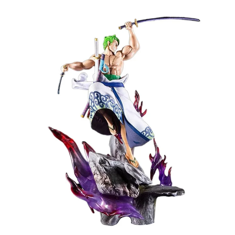 Jimei Palace Roronoa Zoro Vs Hawkins 1/6 Scale Statue One Piece Anime Model GK Figurine Action Figure Luffy Collection Toy Figma