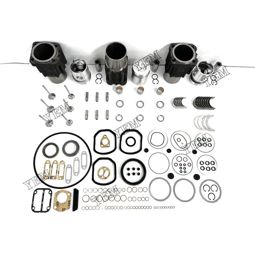 Overhaul Rebuild Kit With Gasket Set Bearing-Valve Train For Deutz F3L912 Excavator Engine Parts