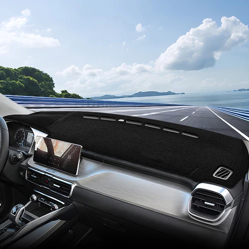 Imagen 2 del producto Para Geely Coolray SX11 2019 2020 2021 2022 2023 2024 2025 cubierta parasol para salpicadero de coche escritorio de instrumentos accesorios de alfombrilla antideslizante