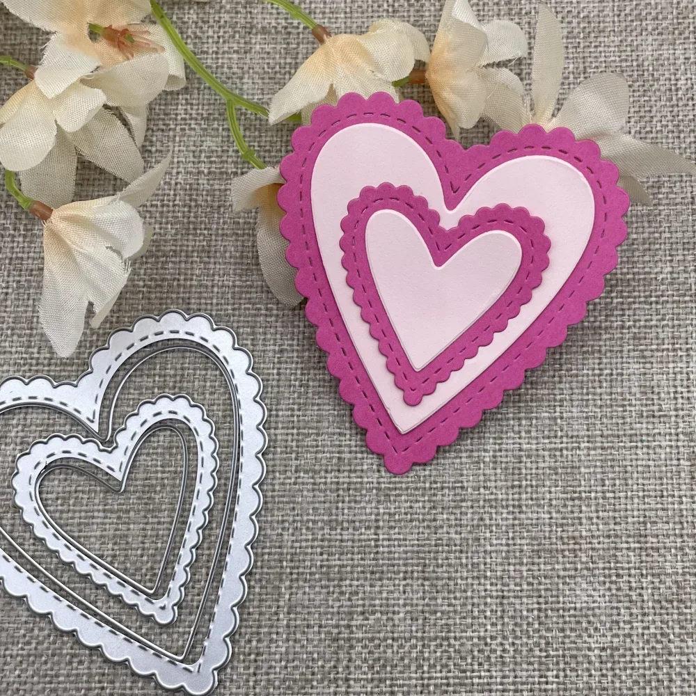 

heart decoration Metal Cutting Dies For DIY Scrapbooking Decorative Embossing Handcraft Die Cutting Template Mold