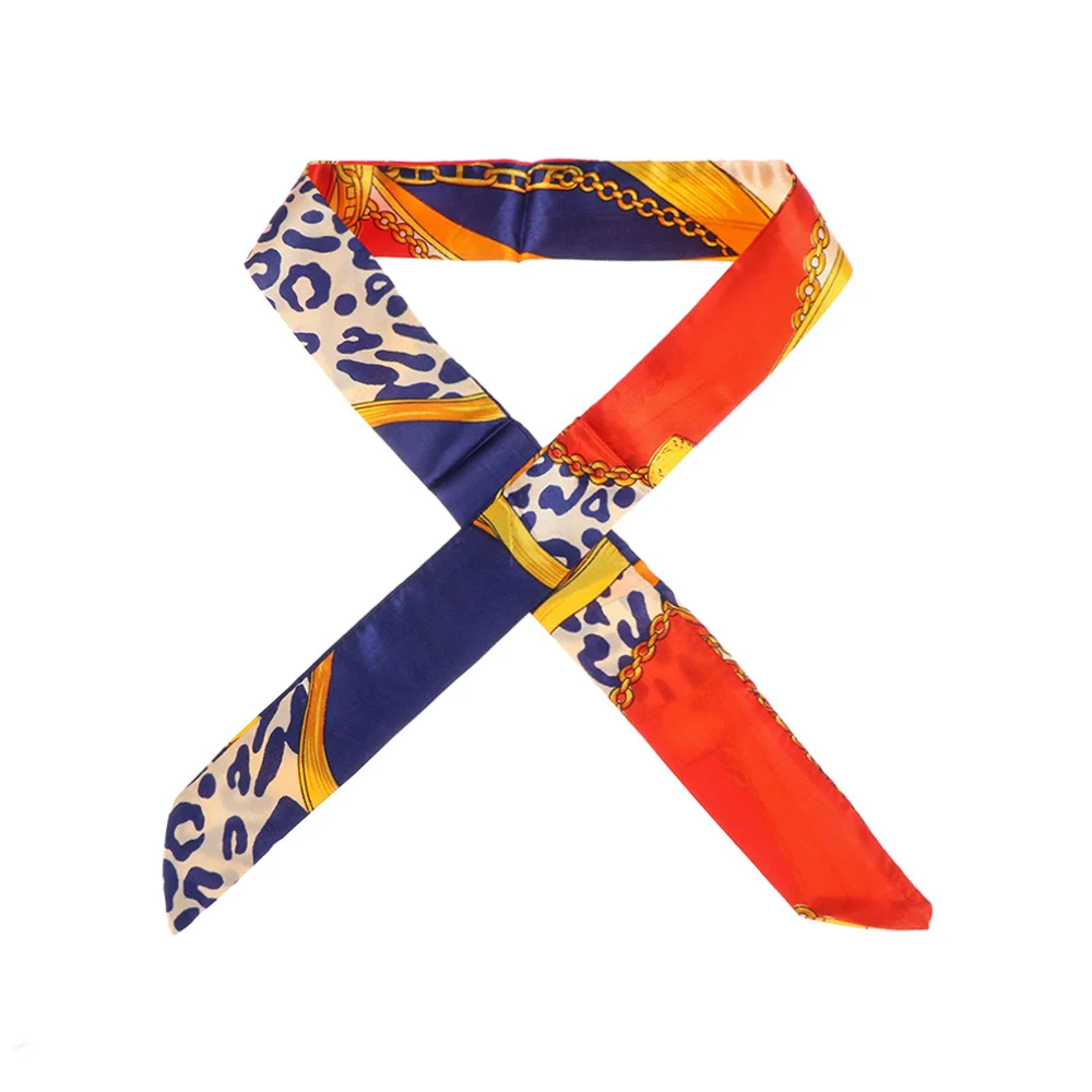 

2Pcs Fashion Decoration Accessories Wrist/Waistband Small Silk Scarf Handbag Handle Ribbon Neck Scarf Decor Ribbon Scarf