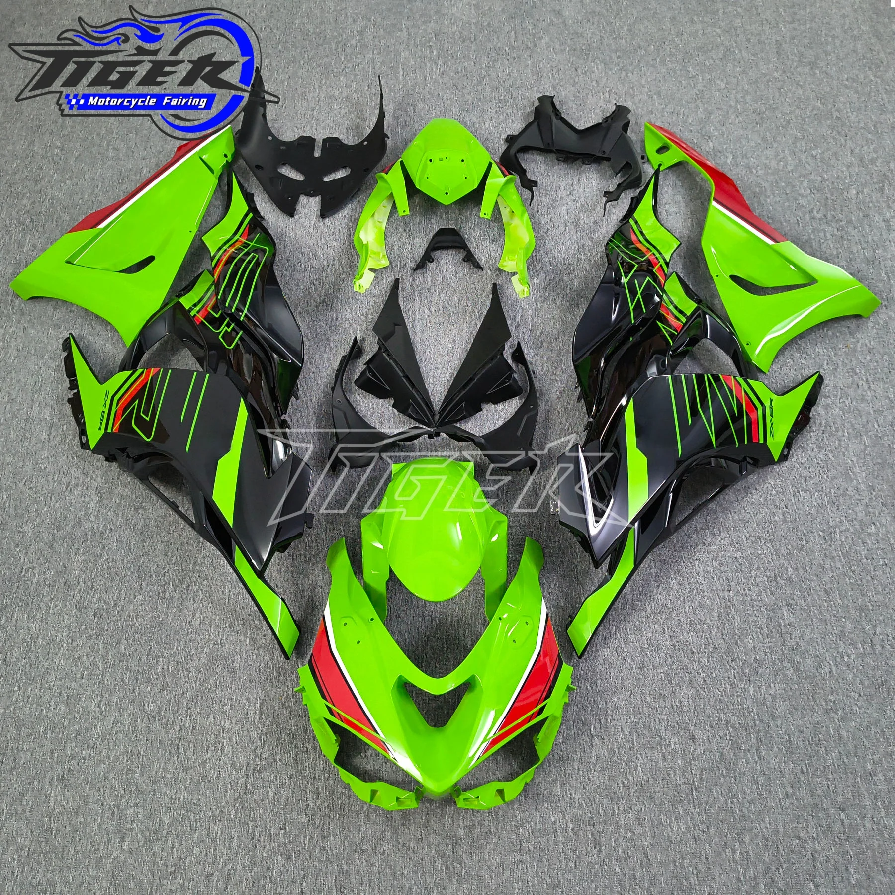 

For Kawasaki ZX6R 636 ZX-6R 2024 2025 Motorcycle Plastic Shell Fairing Bodywork Set ZX636 ZX-6R ZX 6R Green