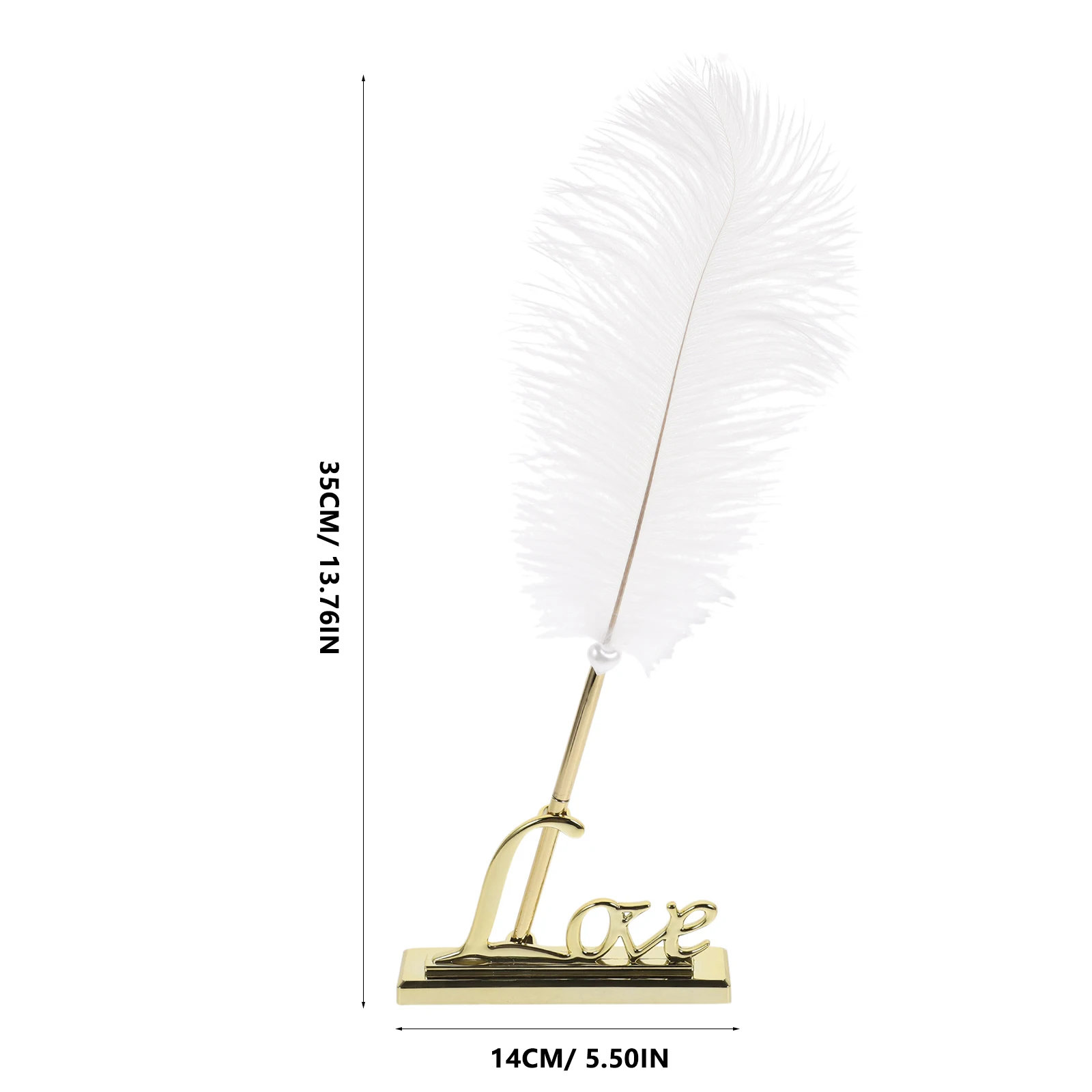 

Quill Stand Love Holder White Wedding Guest Sign In Book Pen Set Rectangular Writing Instruments Pen Base Accessories
