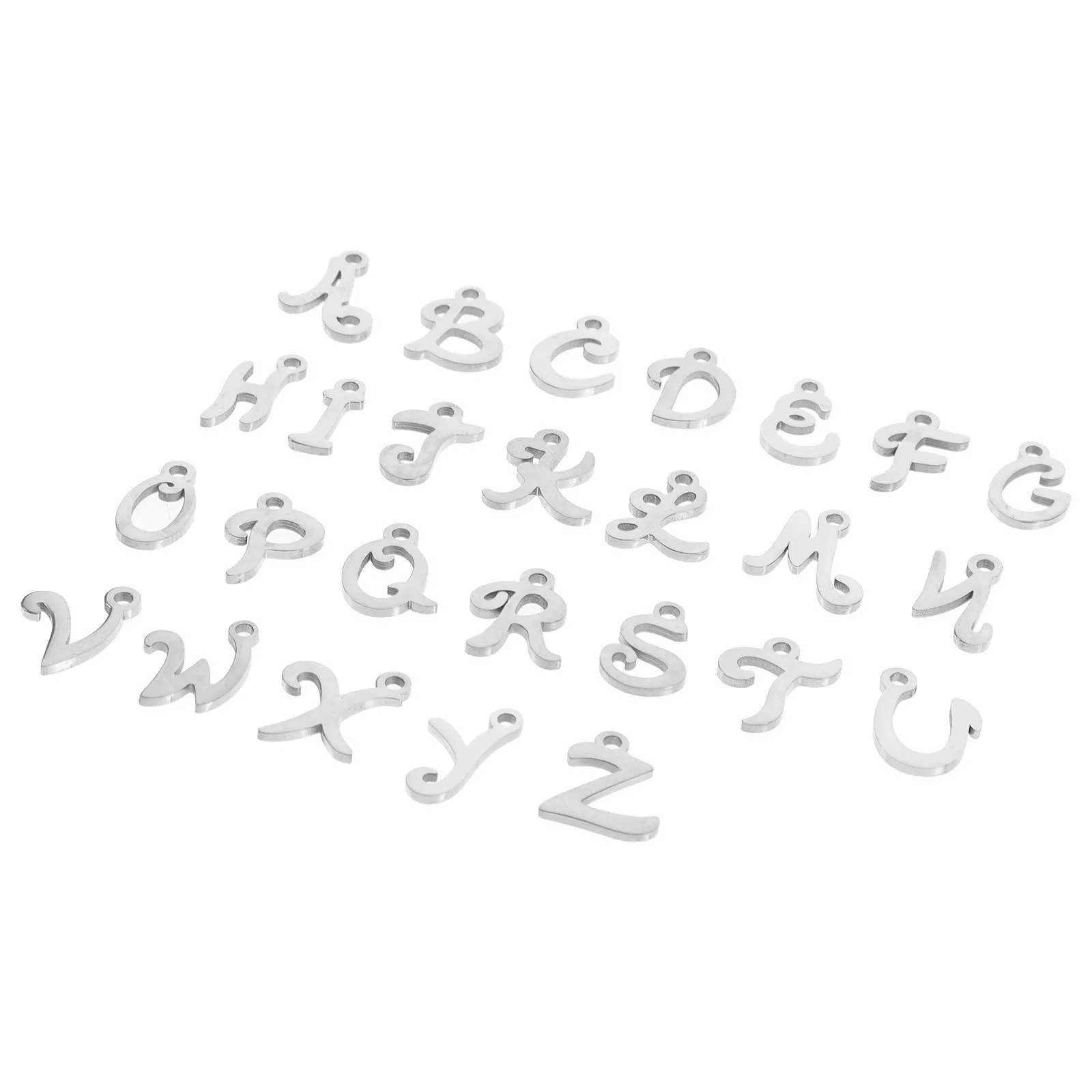 

26Pcs Letter Charms Pendant Alphabet Jewelry Making DIY Supplies Bracelet Necklace Crafts Alphabet Charms Pendant