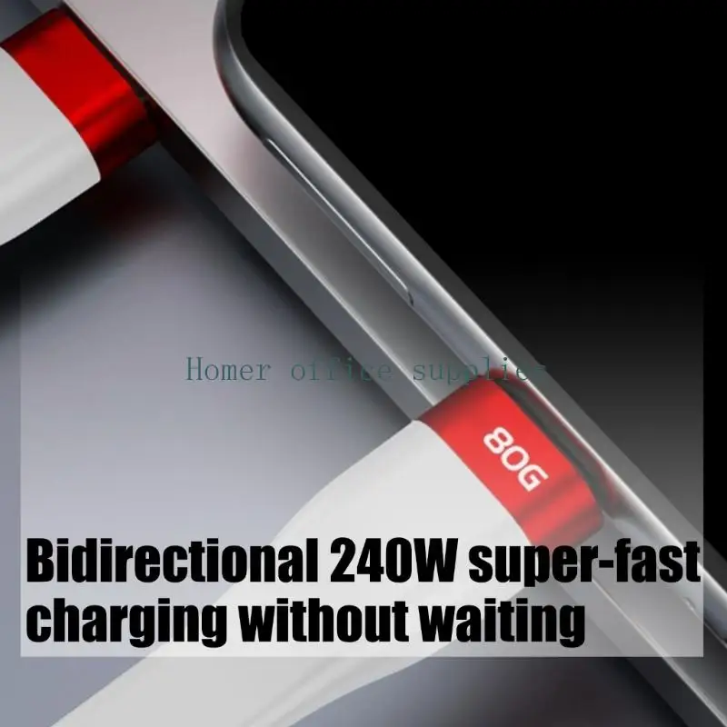 K43B Universal USB4 Typ C 5 Kabel 240 W Stromversorgung 80 Gbit/s Datengeschwindigkeit TPE-Material