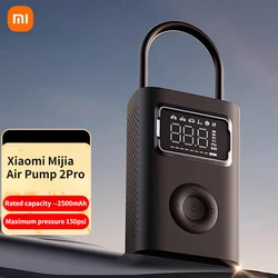 Xiaomi Mijia Air Pump 2 Pro Portable Electric Air Compressor Mi Inflatable Treasure 150psi High Pressure Motorcycle Car Soccer